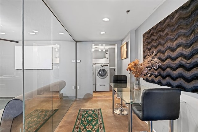 laundry room featuring washer / dryer