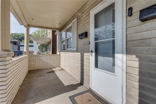 view of patio with covered porch