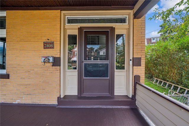 view of entrance to property