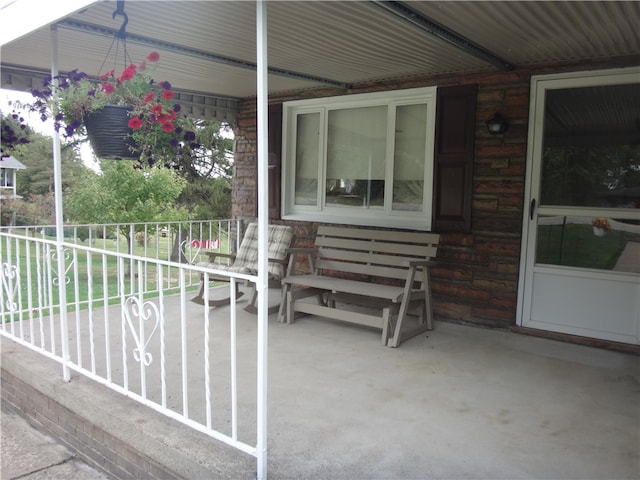 view of patio / terrace featuring a porch