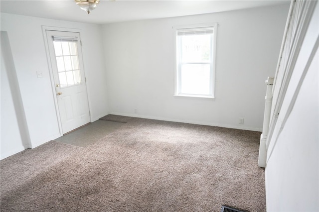 view of carpeted empty room