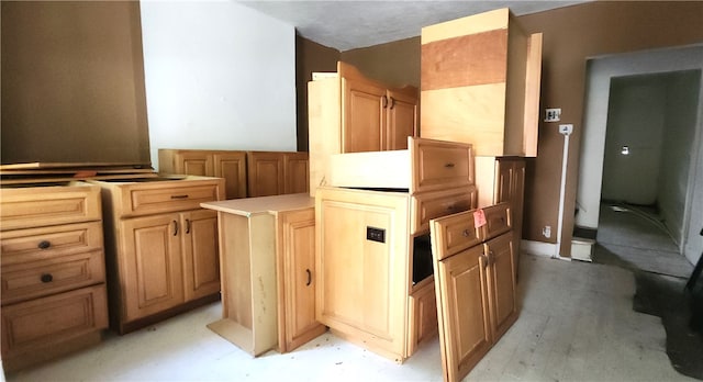 kitchen with a kitchen island