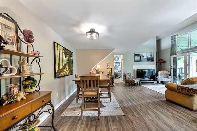 dining room featuring hardwood / wood-style flooring