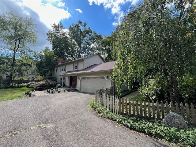 front facade featuring a garage