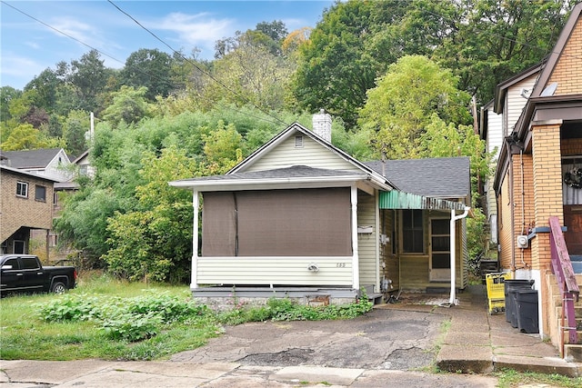 view of front of home