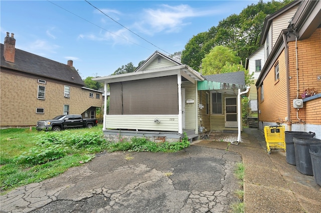 view of front of home