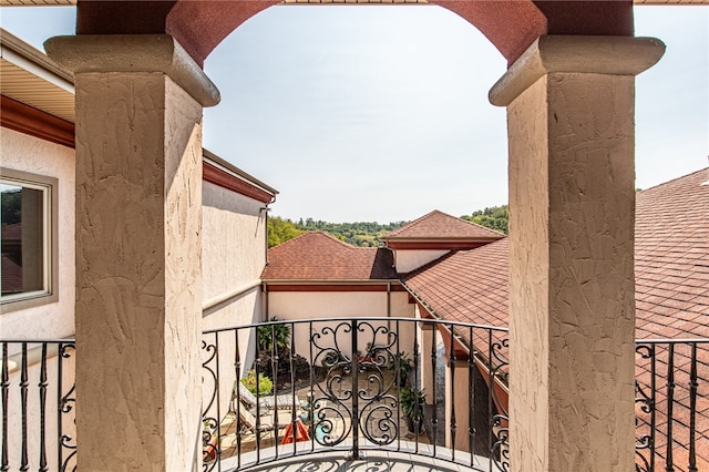 view of balcony