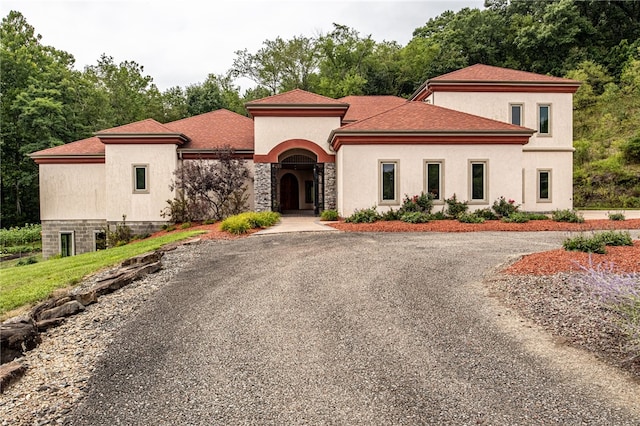 view of mediterranean / spanish house