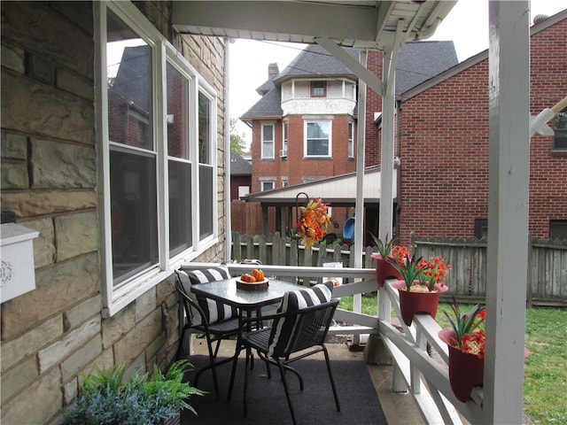 view of balcony