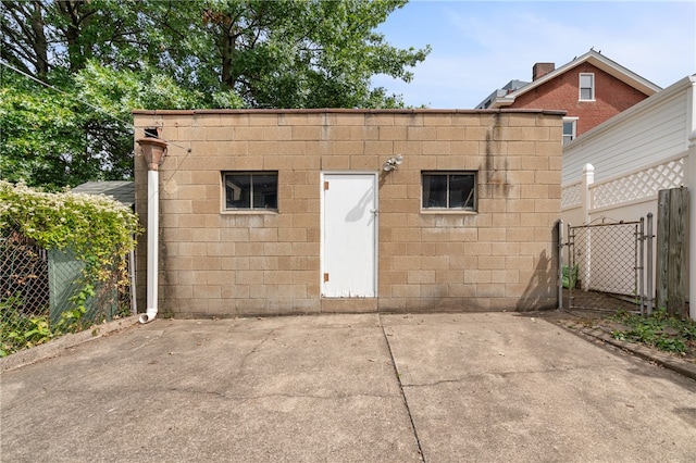 view of outbuilding