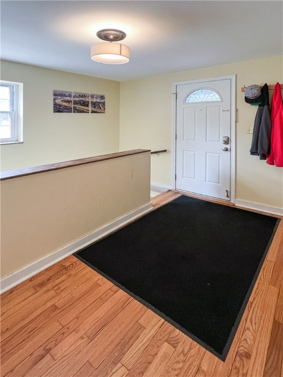 entryway featuring light hardwood / wood-style floors