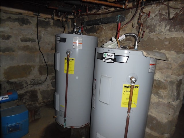 utilities featuring electric water heater