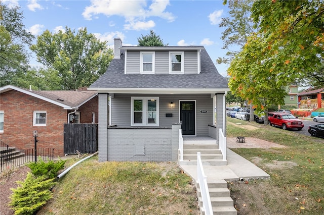 bungalow-style home featuring a porch