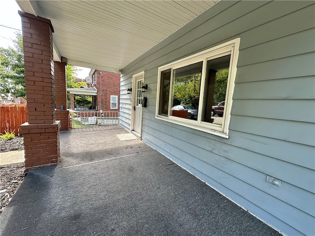 view of patio / terrace featuring a porch