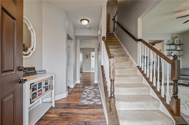 interior space featuring hardwood / wood-style flooring