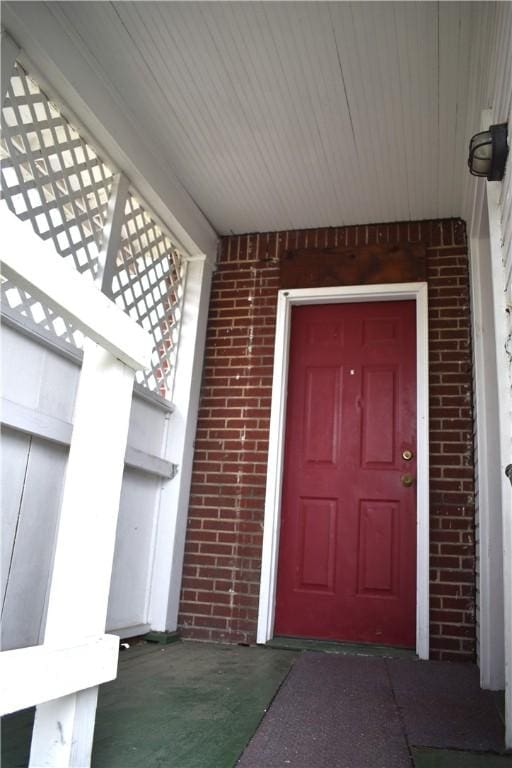 820-822 Grant St, Indiana Boro, PA 15701 - entrance to property featuring brick siding