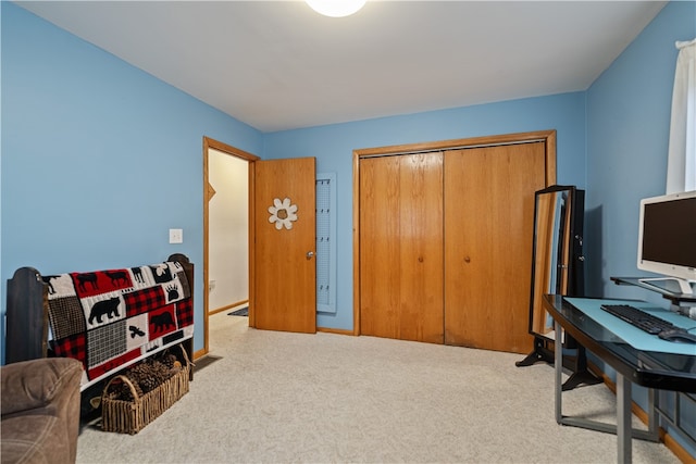 miscellaneous room with carpet floors