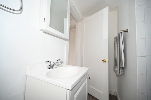 bathroom featuring vanity