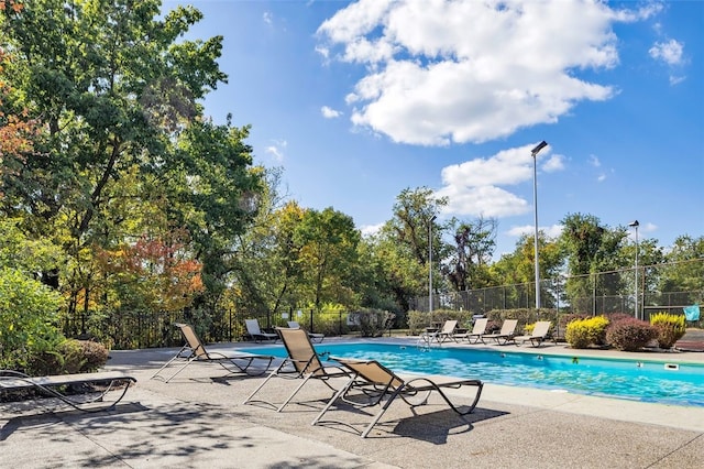 view of pool with a patio area