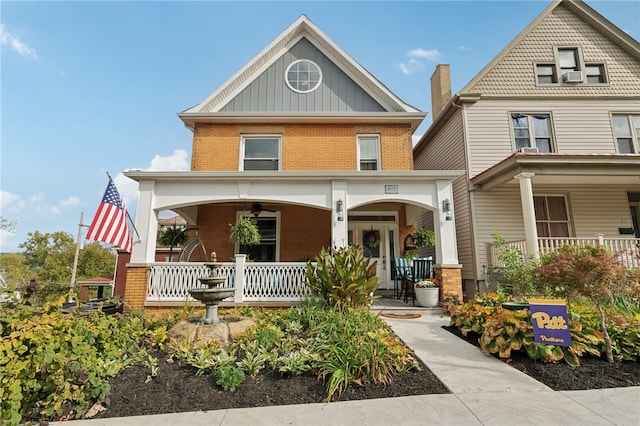 view of front of house with a porch