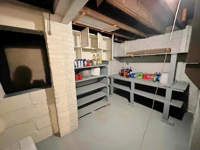 view of storage room