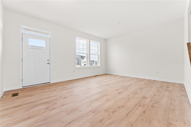 foyer featuring light hardwood / wood-style floors