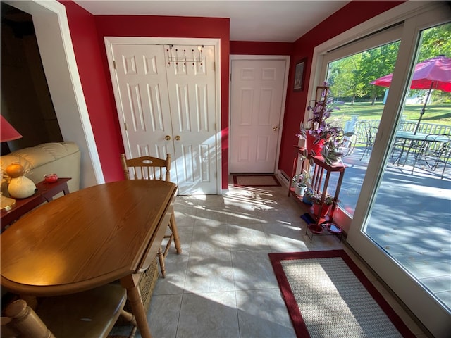 view of dining space