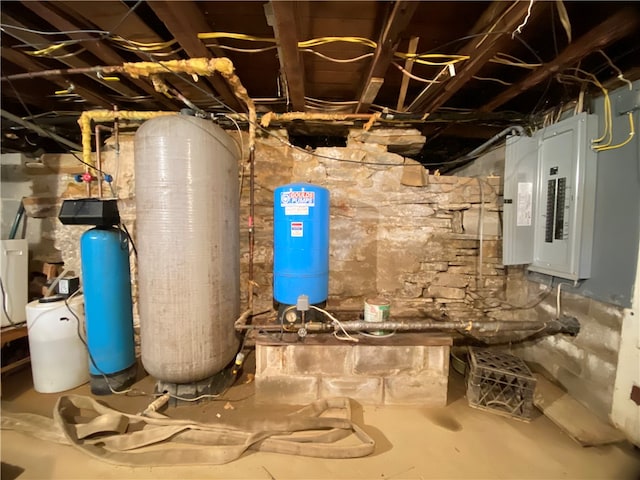 utility room featuring electric panel