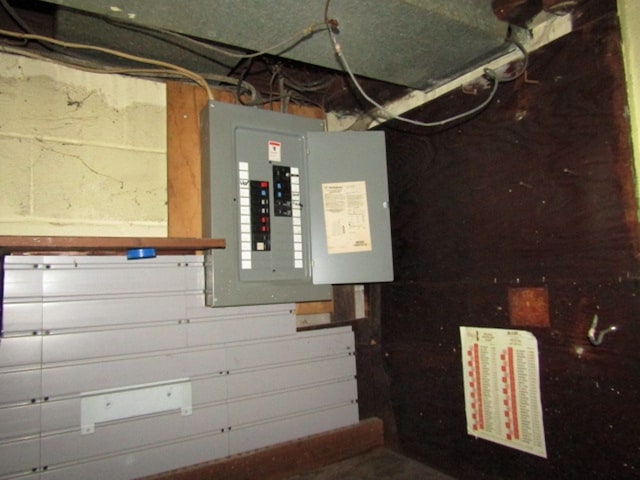 utility room featuring electric panel