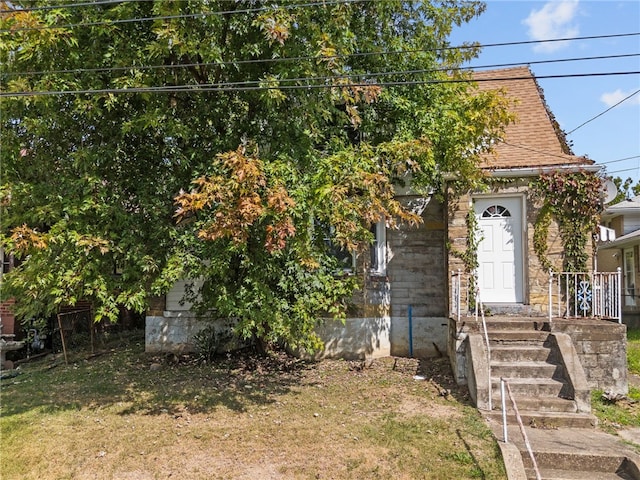 view of obstructed view of property