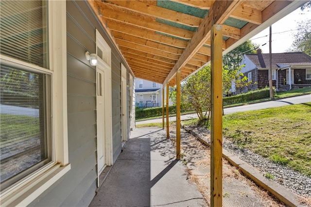 view of patio / terrace featuring covered porch