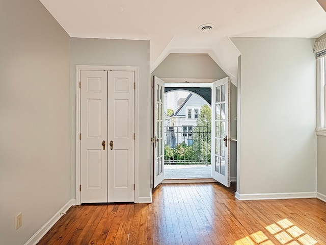 entryway featuring light hardwood / wood-style flooring