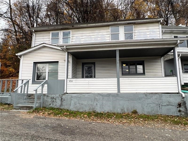 view of front property with a porch