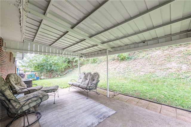 view of patio with cooling unit