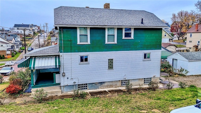 view of back of property