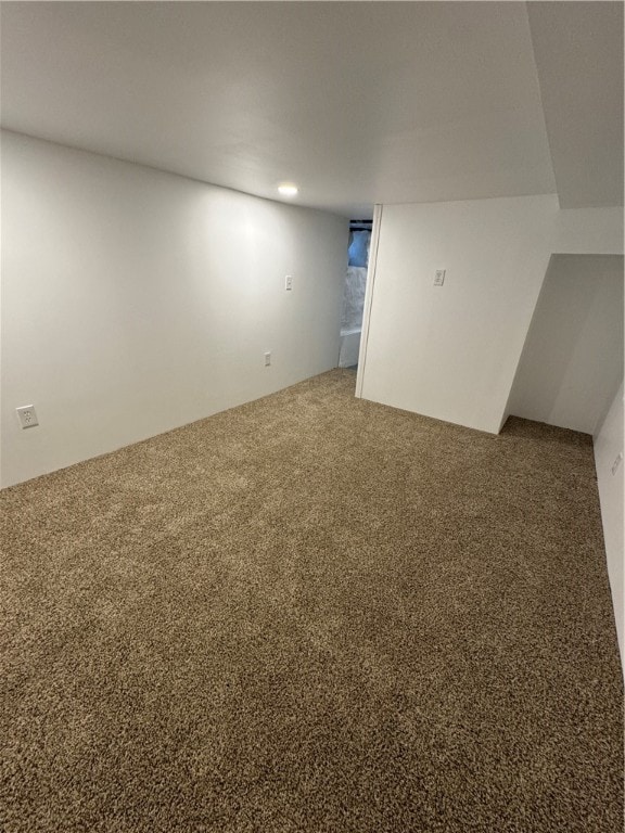 bonus room featuring carpet flooring