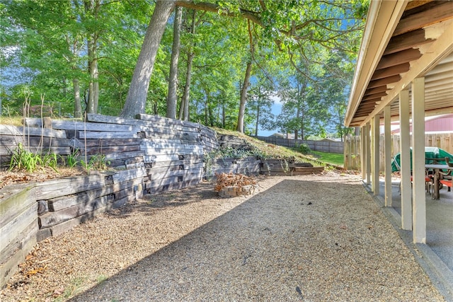 view of yard with a patio