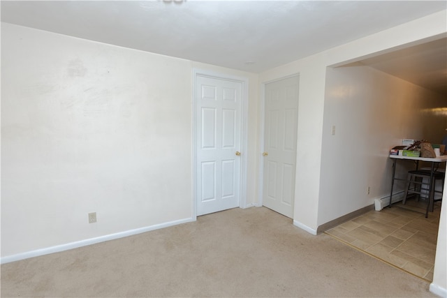 view of carpeted empty room