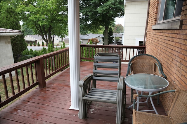 view of wooden terrace