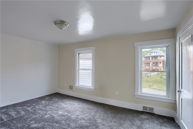 view of carpeted empty room