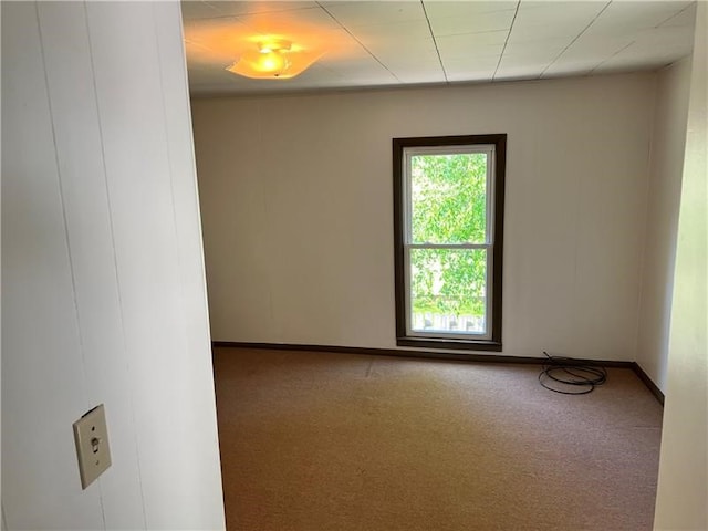 view of carpeted empty room