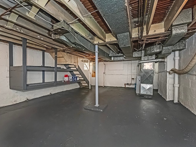 view of basement