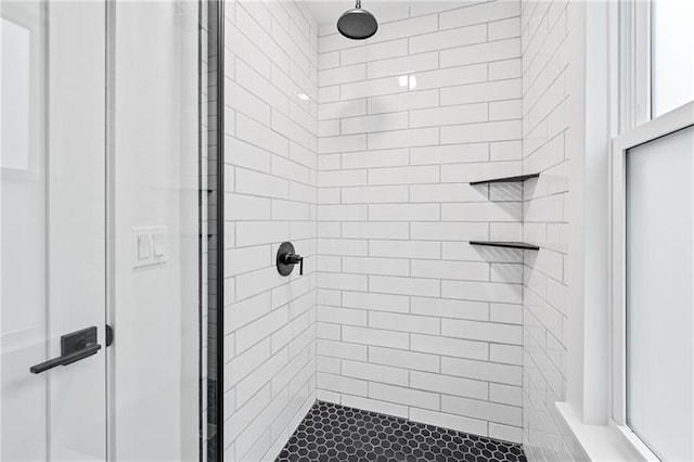 bathroom with walk in shower