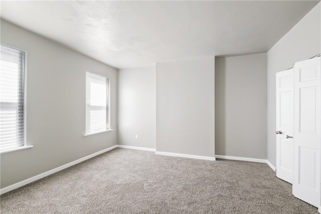 spare room featuring carpet and a healthy amount of sunlight