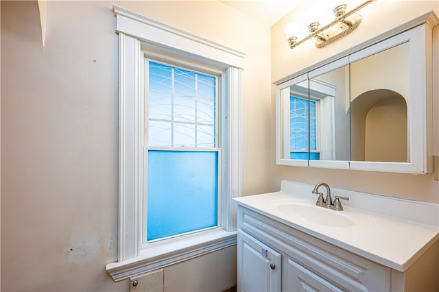 bathroom with vanity