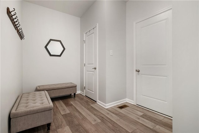 interior space with light wood-type flooring