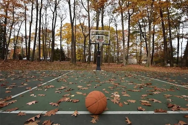 view of basketball court