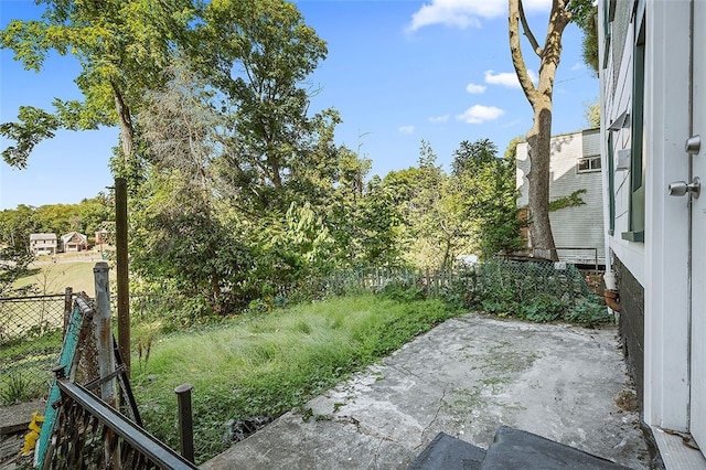 view of yard with a patio