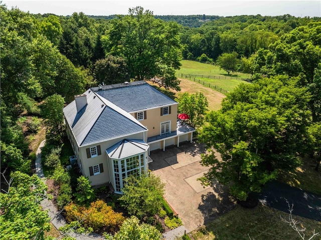 birds eye view of property