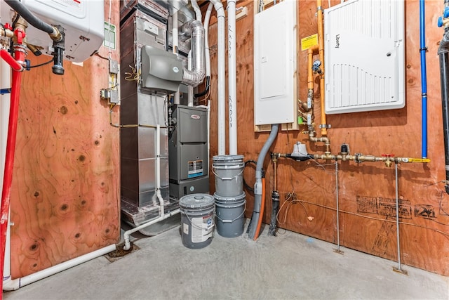 utility room featuring electric panel